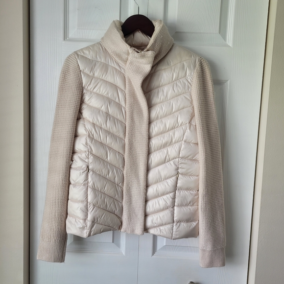 Calvin Klein Women's Ivory Puffer Jacket - Picture 2 of 9